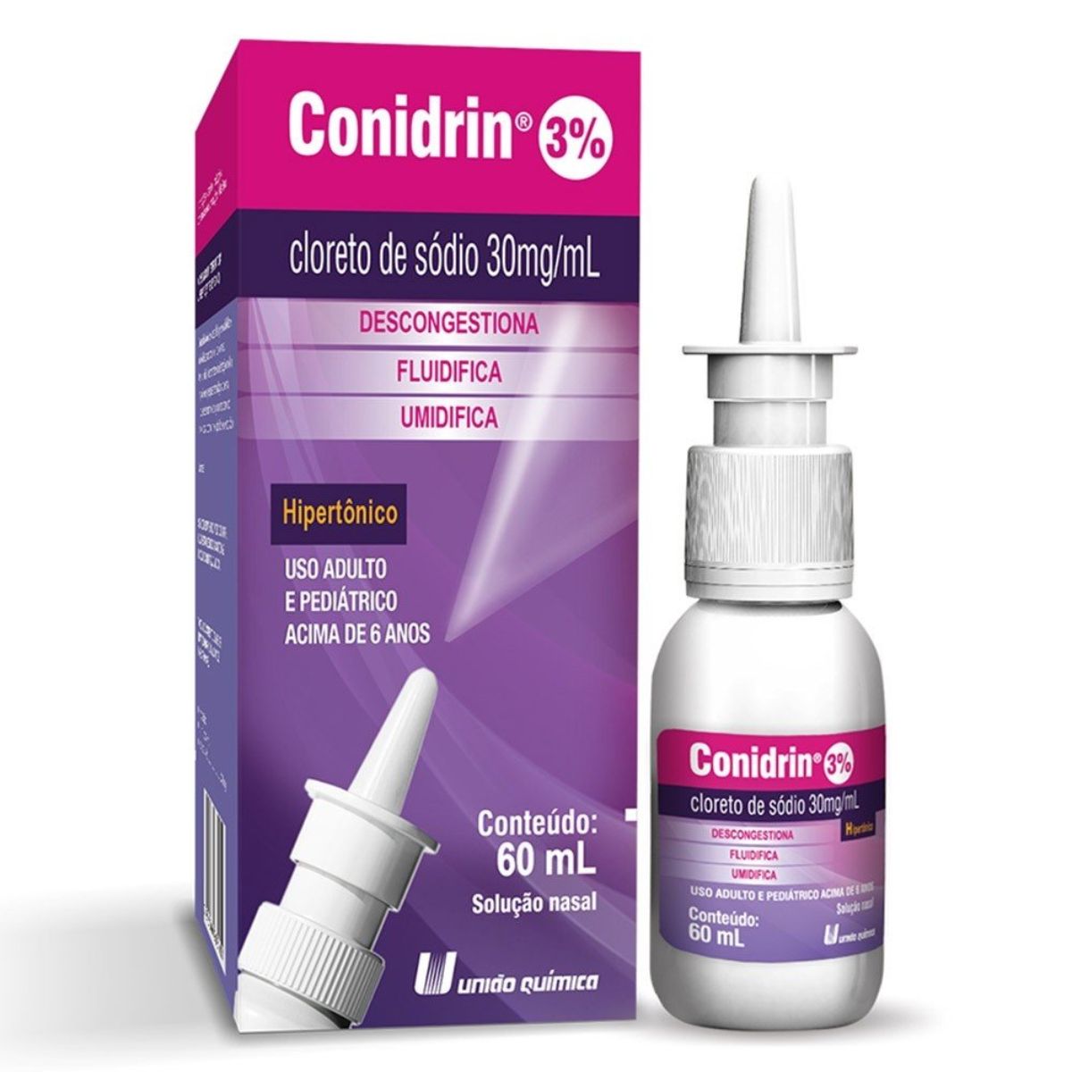 Spray Nasal Conidrin Hipertônico 30mg Com 60ml