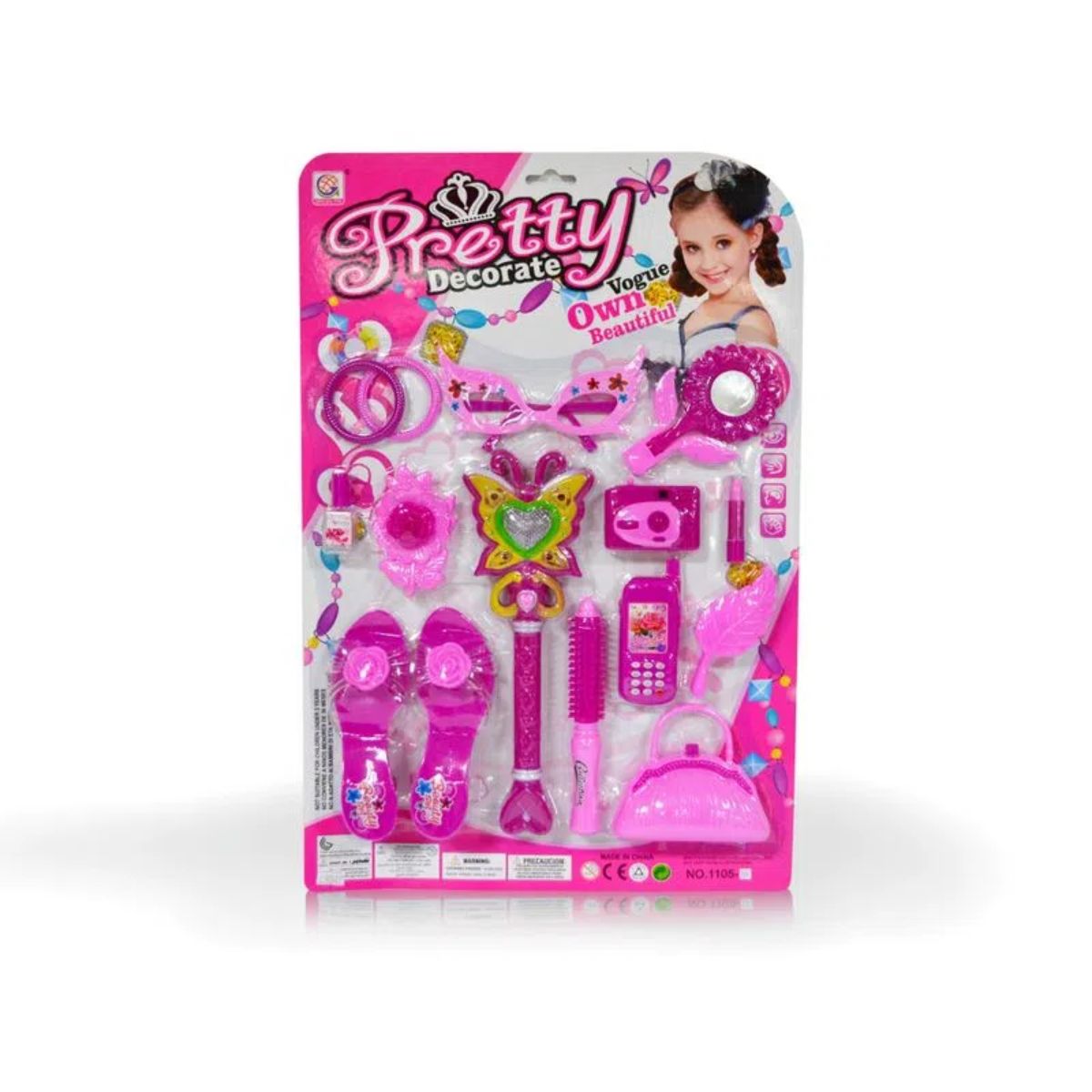 Brinquedo Conjunto de Beleza Pretty 16 peças Carrefour