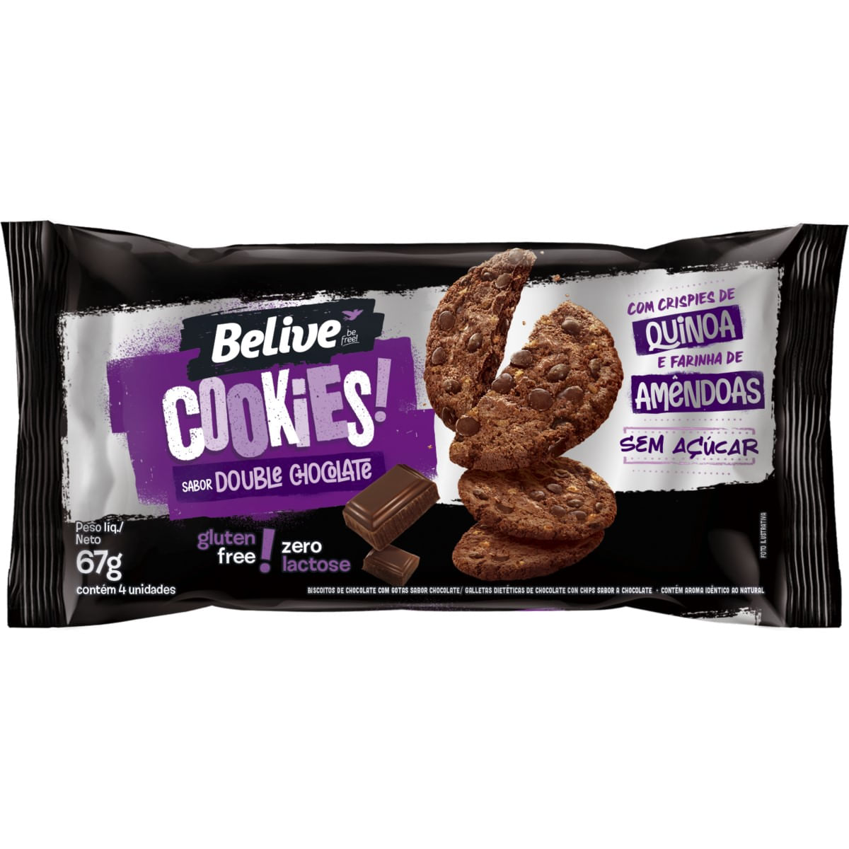 Cookies Double Chocolate Belive 67 g