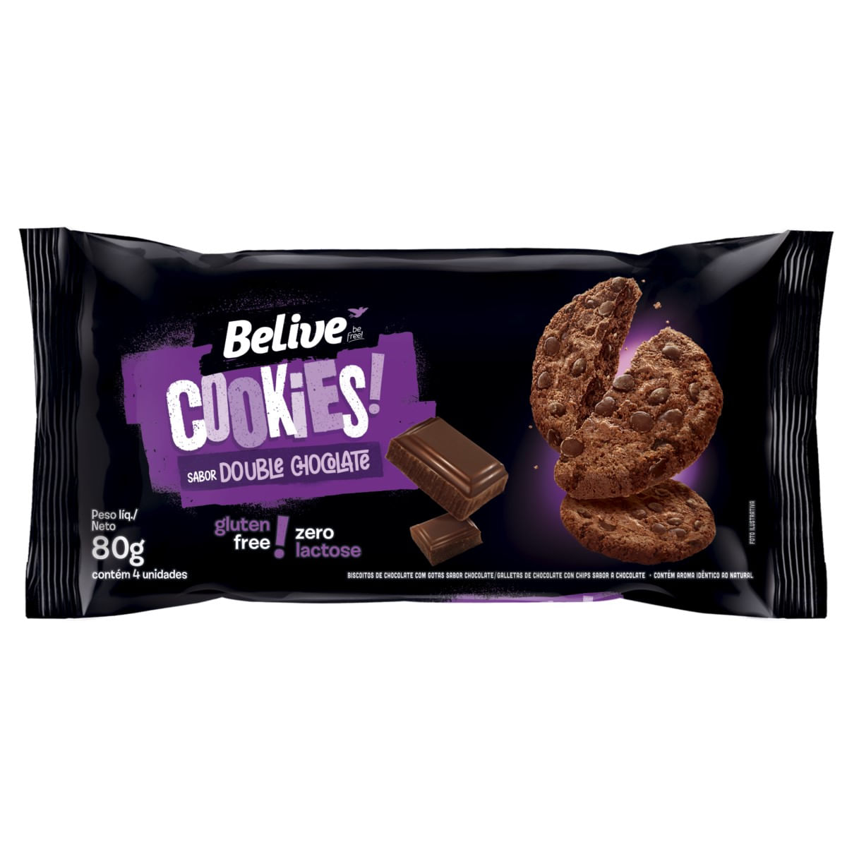 Cookies Double Chocolate Belive 80 g