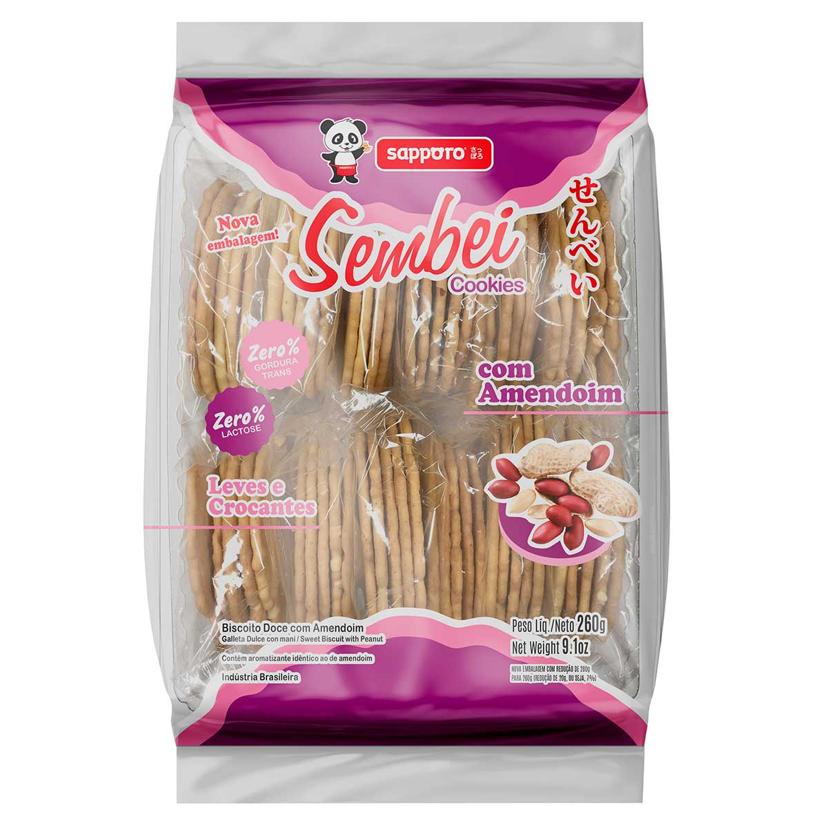 Cookies Sembei com Amendoim Satsumaya 260g