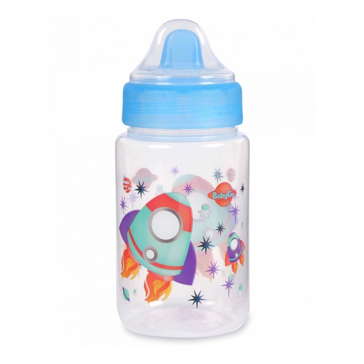 Copo com Tampa Baby Go Azul 340 ml