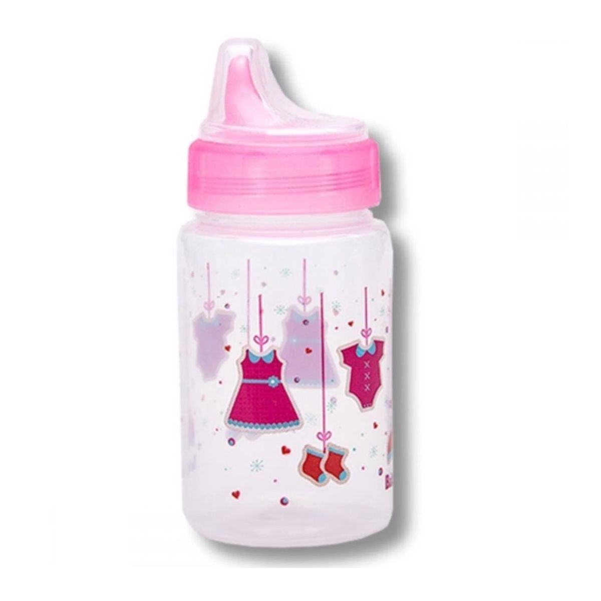 Copo com Tampa Baby Go Rosa 340 ml