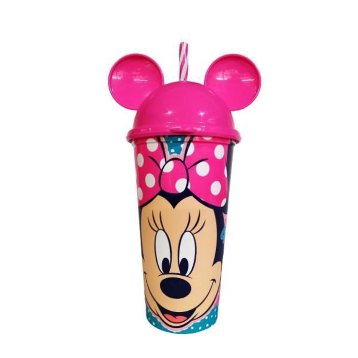 Copo de Plástico Orelha Minnie Plasútil 500 Ml