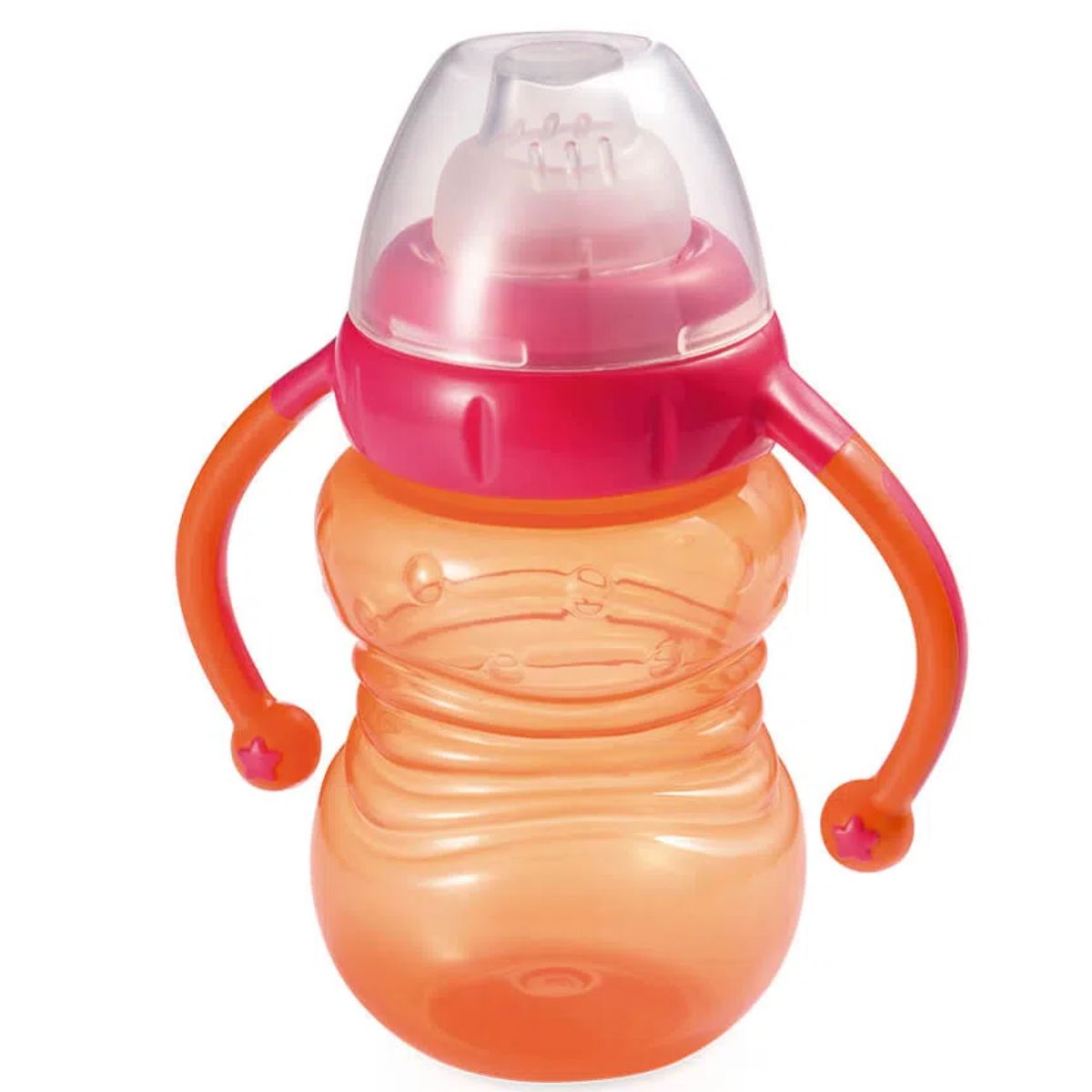 Copo de Treinamento Infantil 275ml Multikids Laranja e Rosa BB020