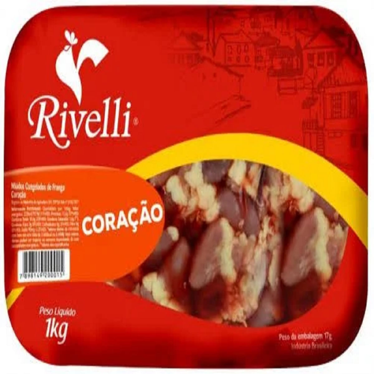 Coração de Frango Congelado Rivelli 1 kg