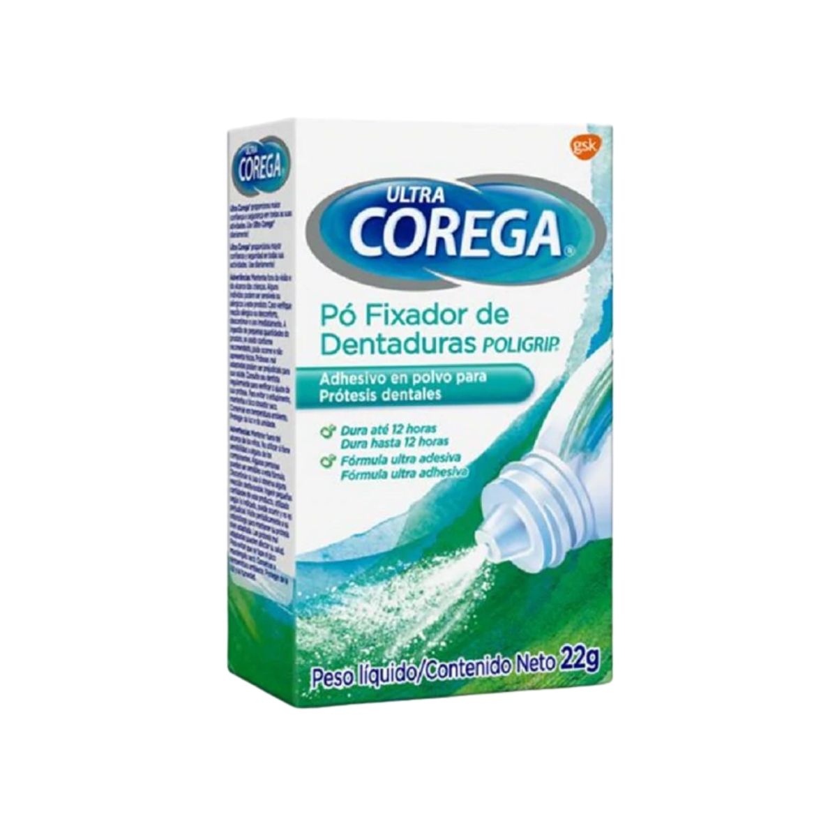 Pó Fixador de Dentadura Corega Ultra 22 g