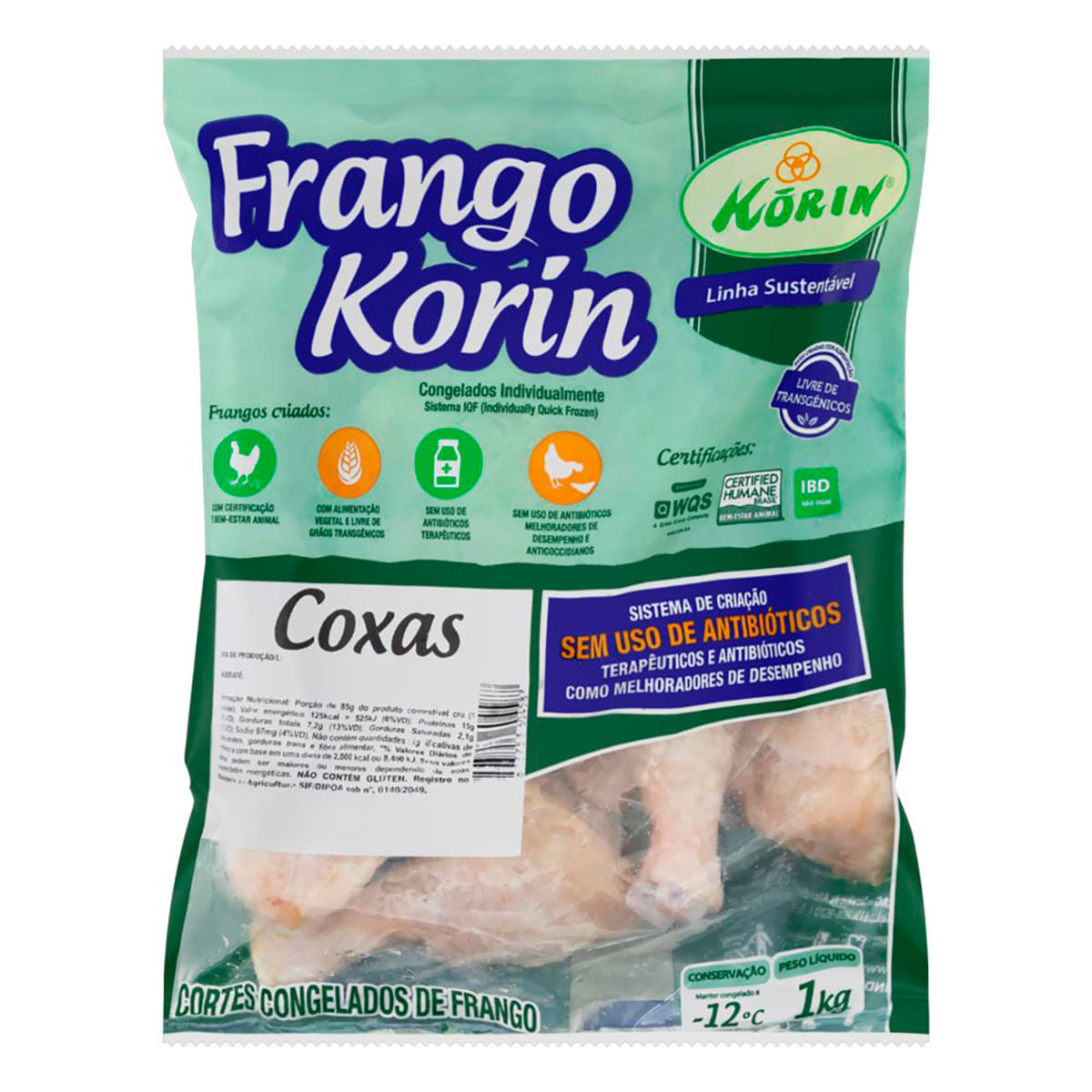 Coxa Congelada Korin 1 Kg