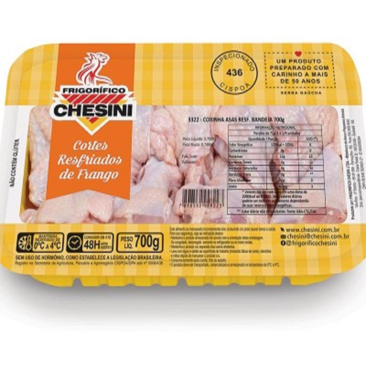 Coxinha da Asa de Frango Resfriado Chesini 700g