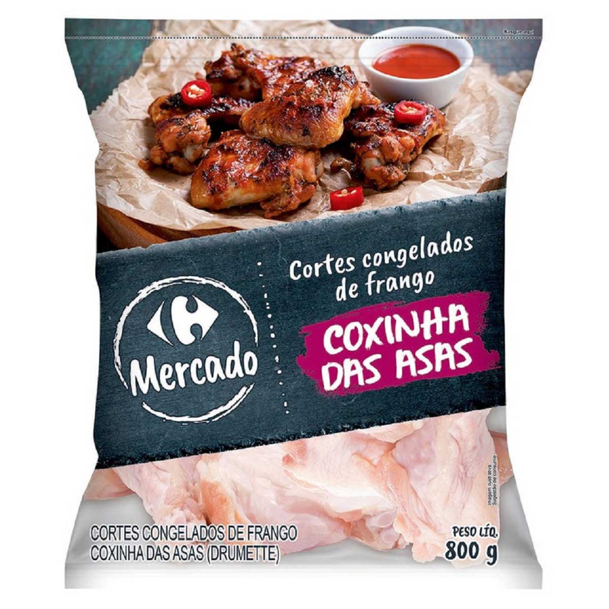 Coxinha das Asas Congelada Mercado Carrefour 800g