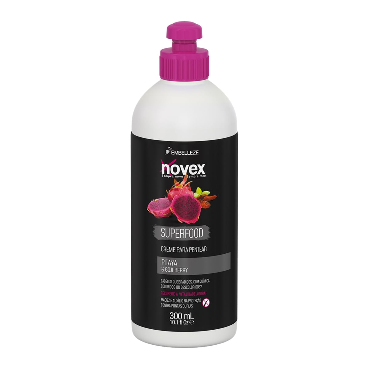 Creme de Pentear Embelleze Novex Superfood Pitaya &amp; Gojiberry 300 ml