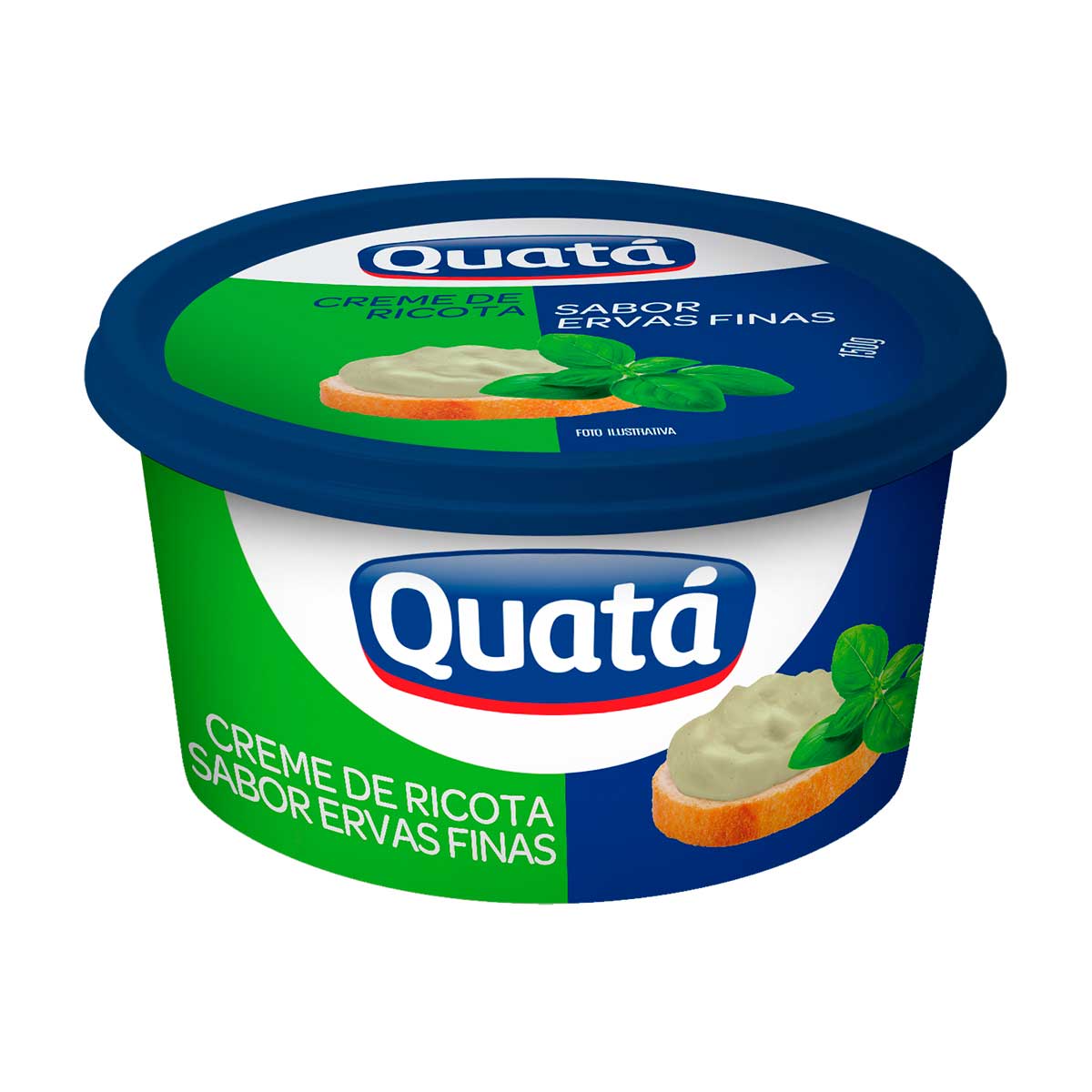 Creme de Ricota Sabor Ervas Finas Quata 150 g