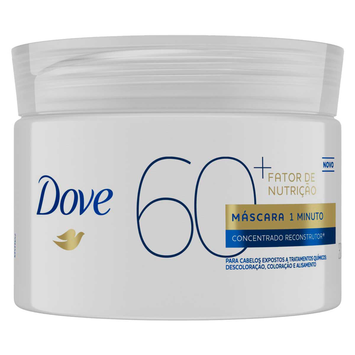 Máscara Concentrada Fator de Nutrição 60 Dove 1 Minuto Reconstrutora Pote 300 g