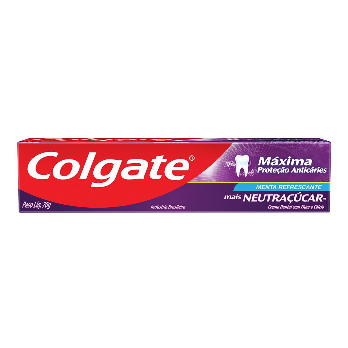 Creme Dental Colgate Máxima Proteção Anticáries Neutraçúcar Menta Refrescante 70g