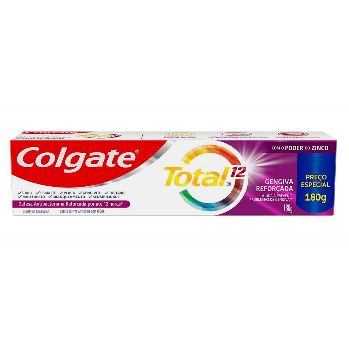 Creme Dental Colgate Total 12 Gengiva Reforçada 180g