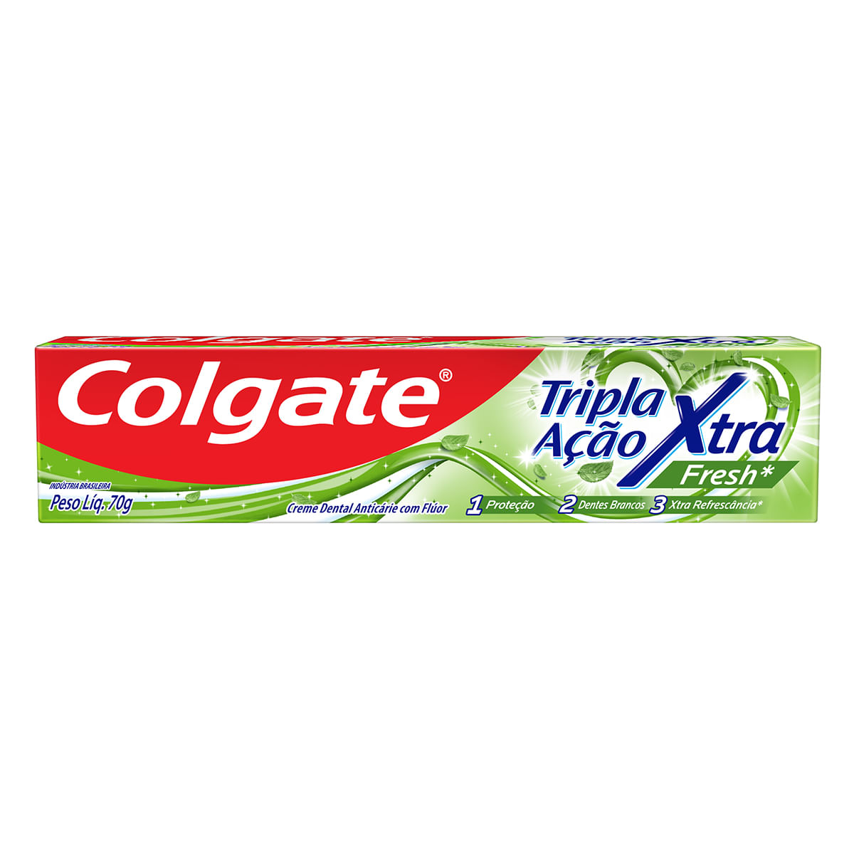 Creme Dental Colgate Tripla Ação Xtra Fresh Hortelã 70g