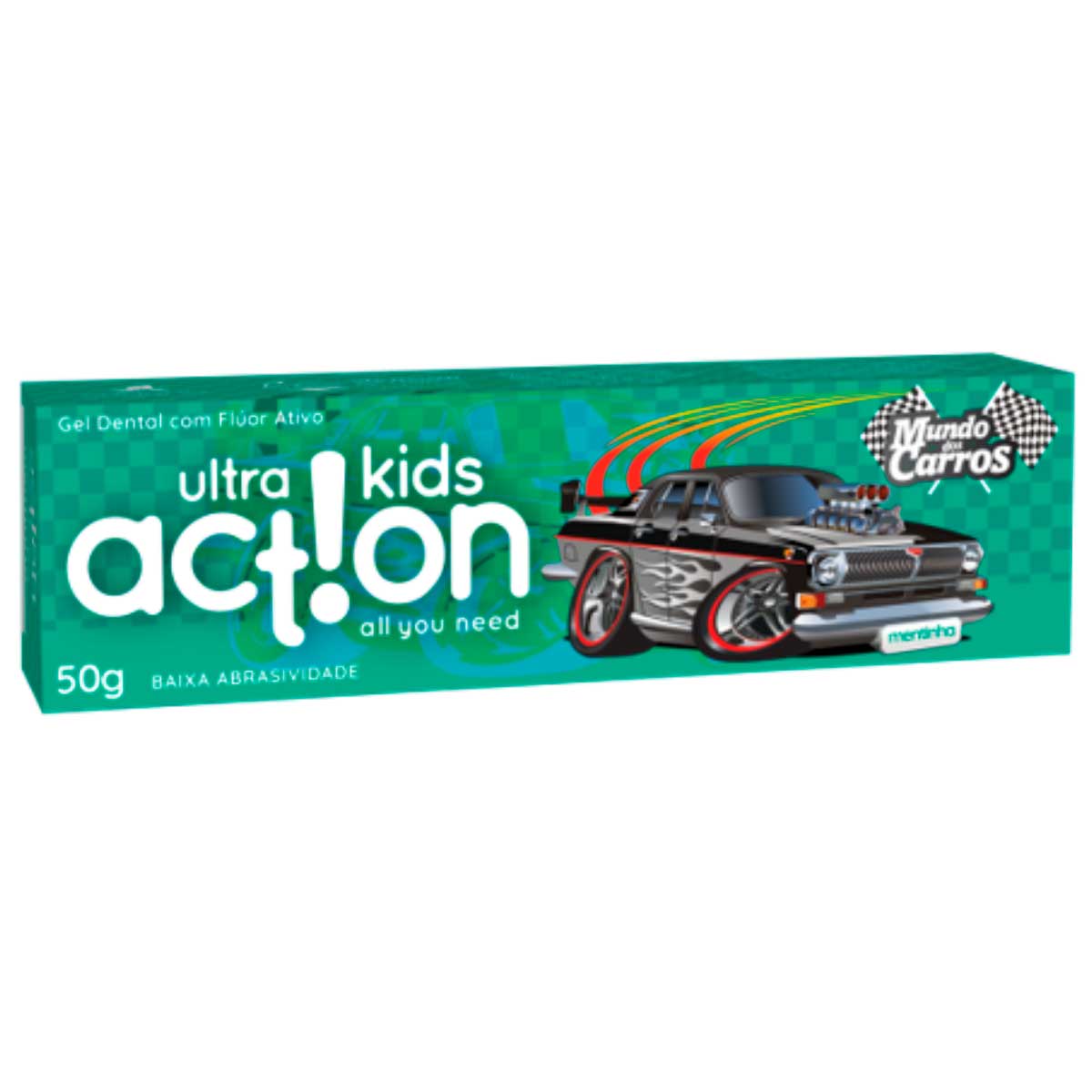 Creme Dental Infantil Boni Kids Mundo dos Carros Menta 50g