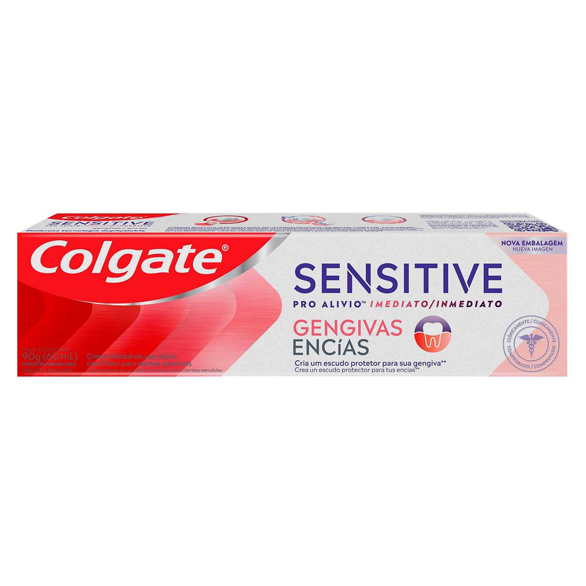 Creme Dental Para Sensibilidade Colgate Sensitive Pro-Alívio Imediato Gengiva 90g