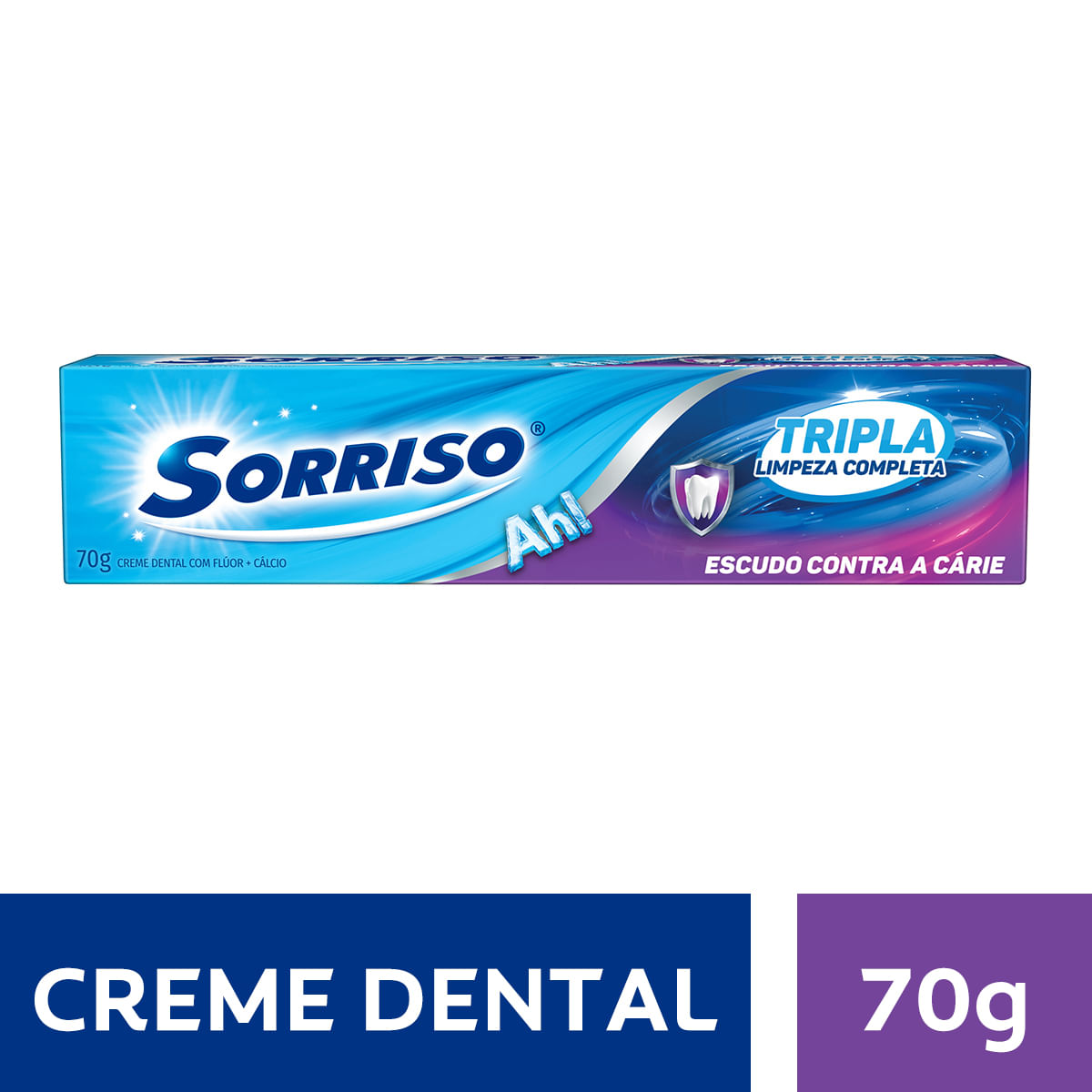 Creme Dental Sorriso Tripla Limpeza Completa 70g