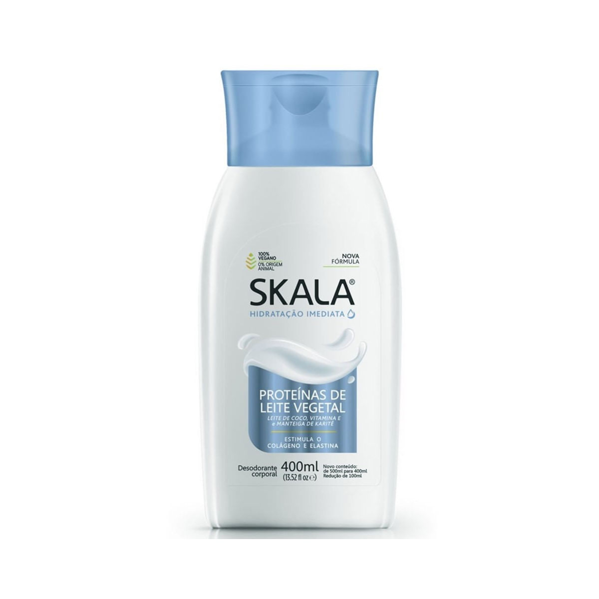 Creme Hidratante Desodorante Corporal Proteínas de Leite Vegetal Skala 400 ml