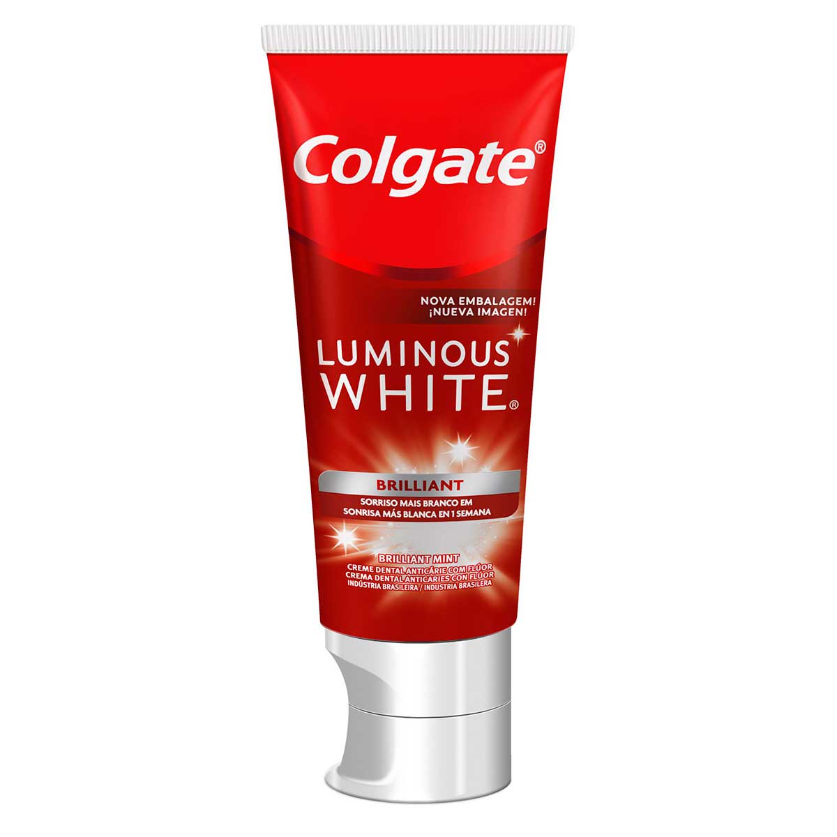 Creme Para Clareamento Dental Colgate Luminous White Brilliant Mint 140g