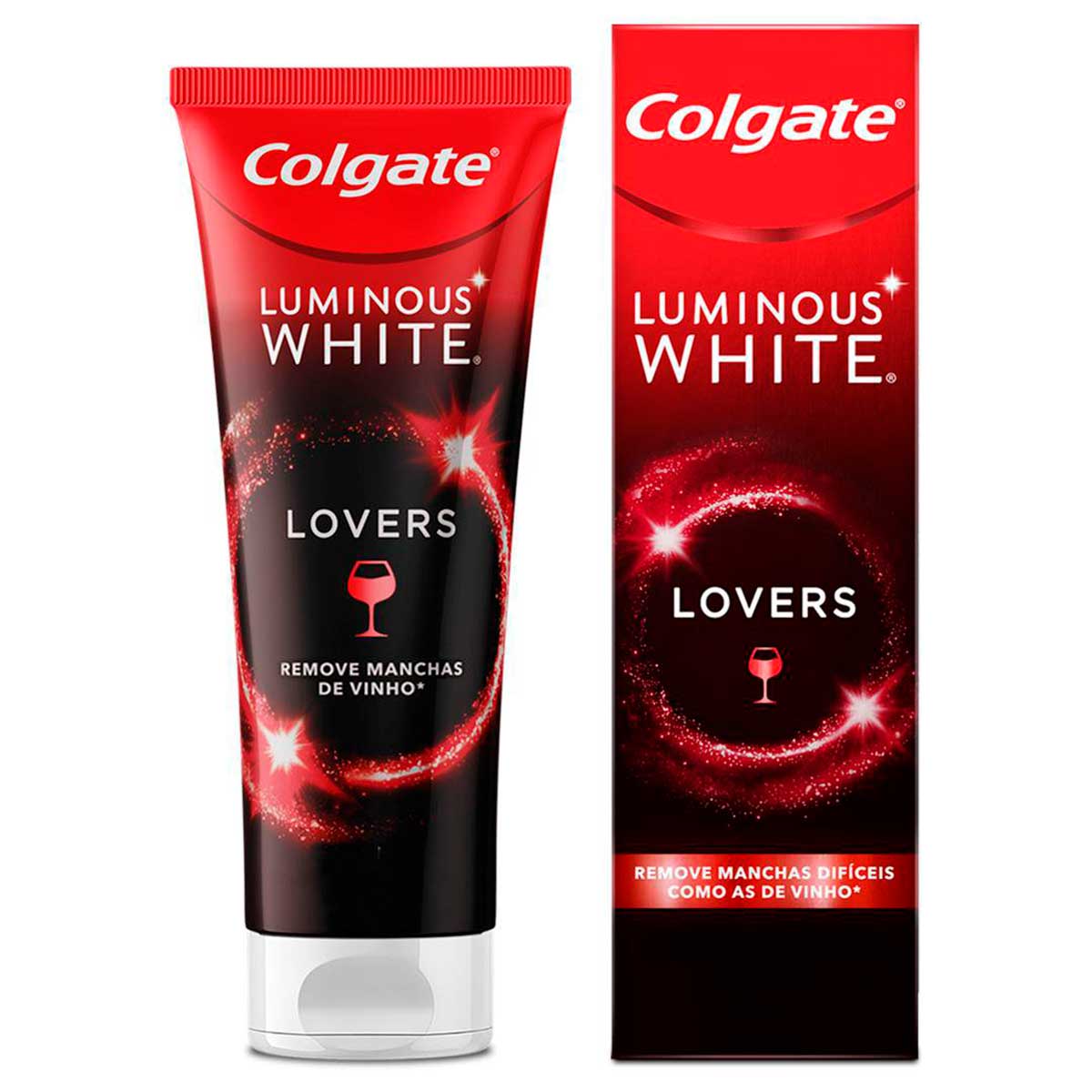 Creme Para Clareamento Dental Colgate Luminous White Lovers Manchas de Vinho 70g