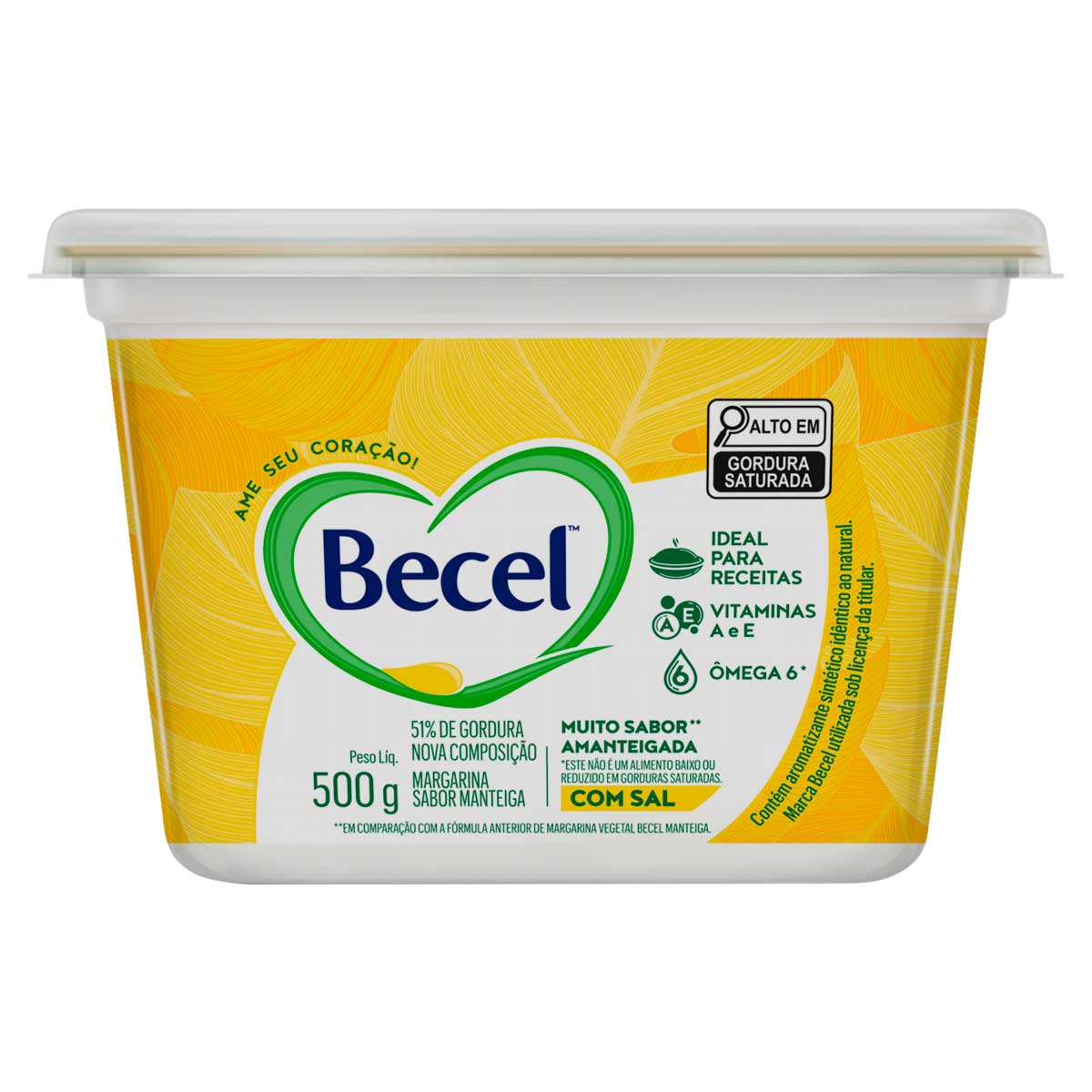 Creme Vegetal com Sal Amanteigado Becel 500 g