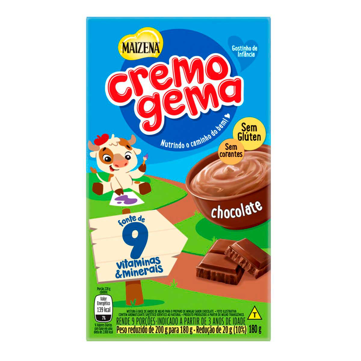 Cremogema Maizena Chocolate 180g