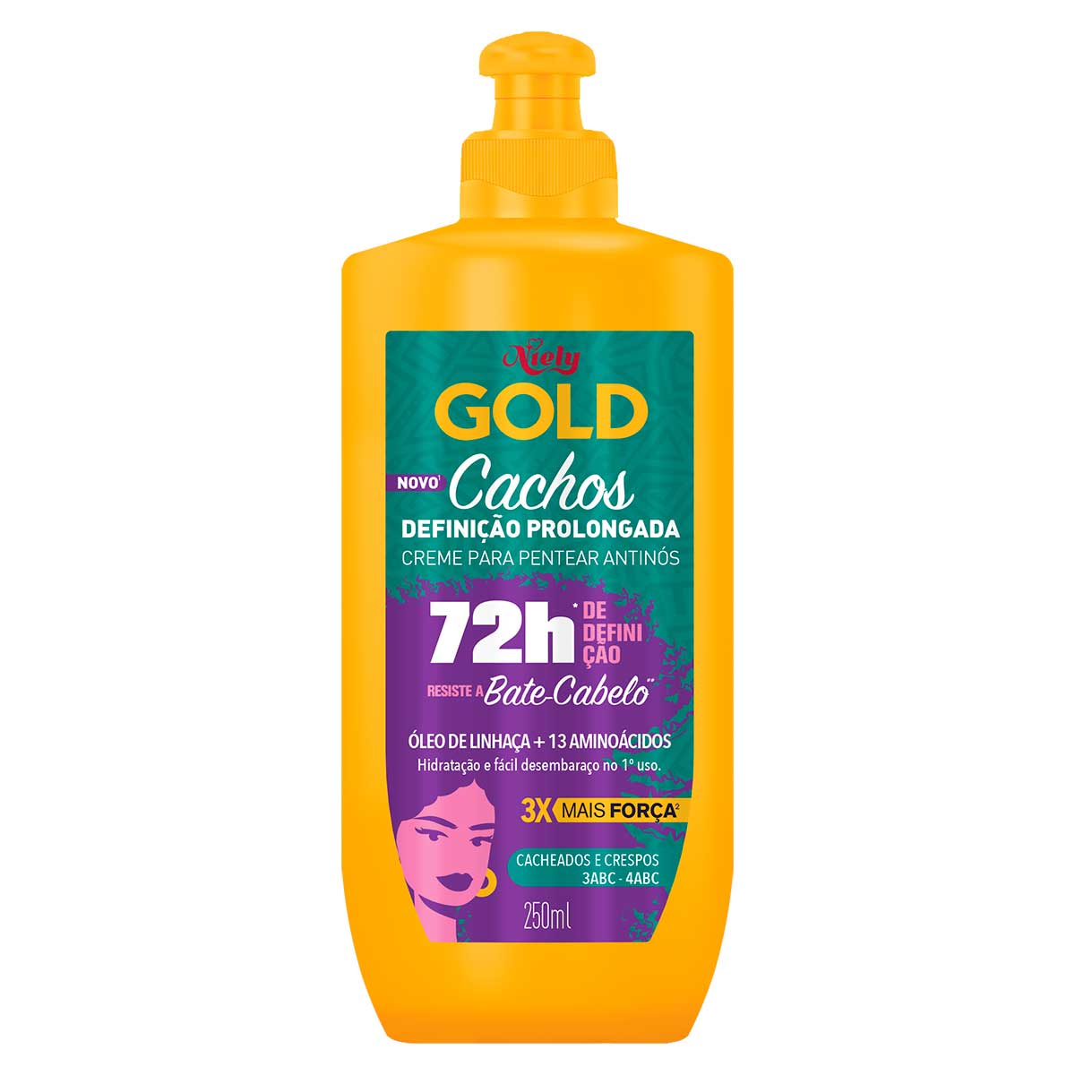 Creme de Pentear Niely Gold Cachos Definição Prolongada 250ml