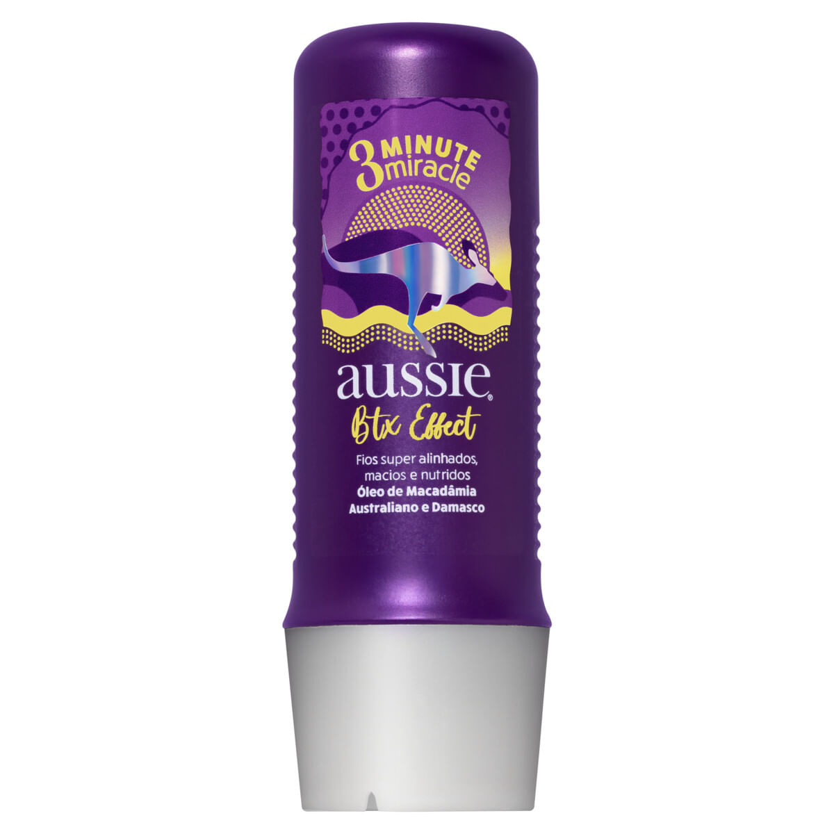 Creme de Tratamento com Óleo de Macadâmia Australiano e Damasco Miracle Btx Effect Frasco Aussie 236 ml