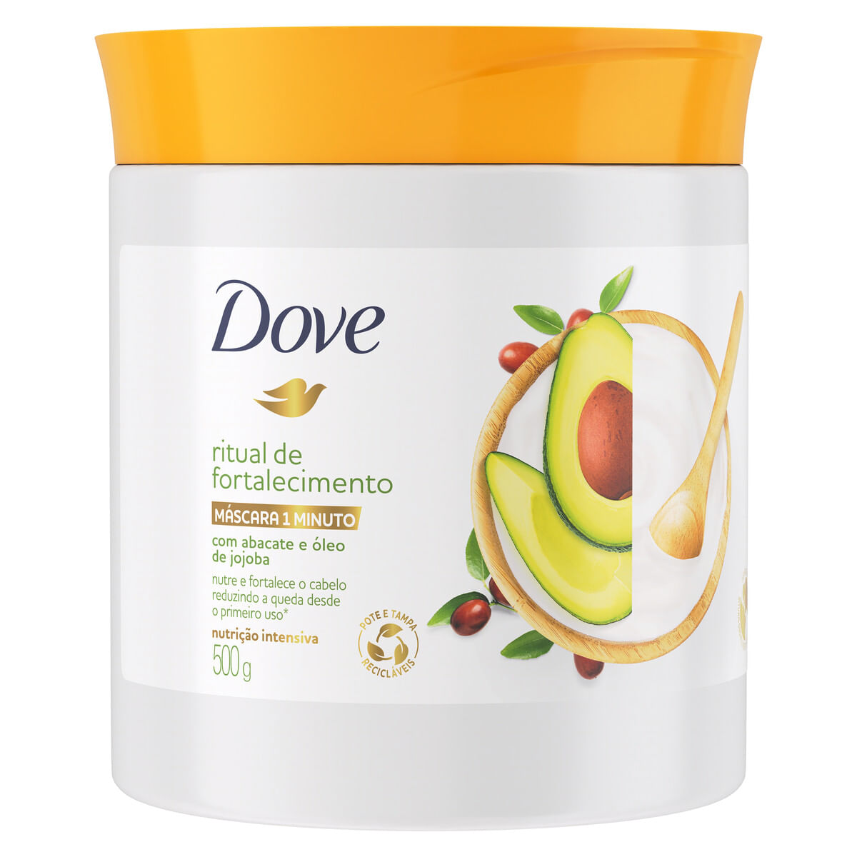 Máscara Condicionante Nutrição Intensa Ritual de Fortalecimento 1 Minuto Dove 500 g