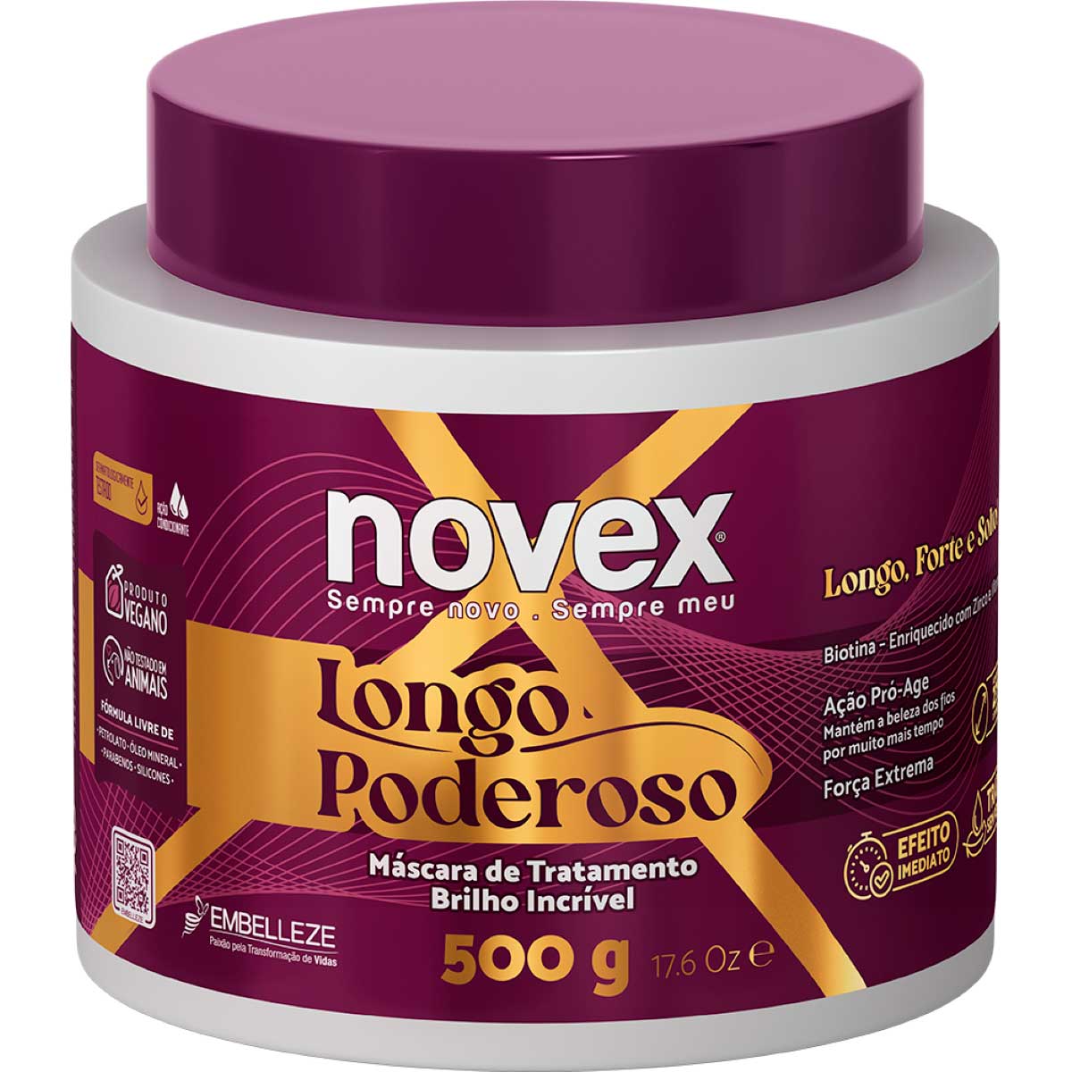 Máscara de Tratamento Novex Longo Poderoso 500g