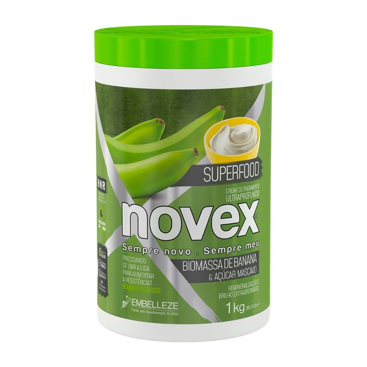 Creme de Tratamento Novex Superfood Biomassa de Banana 1 Kg