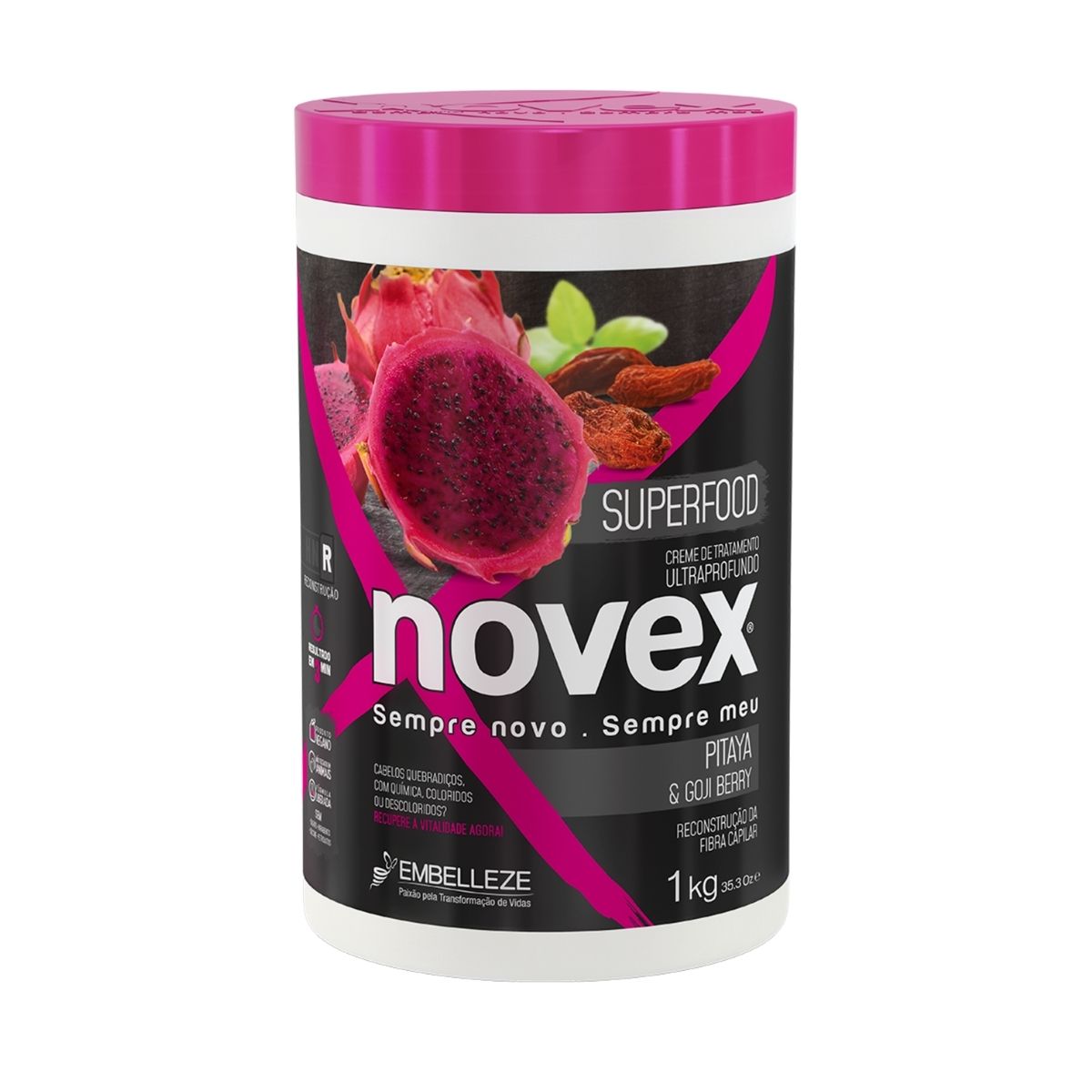 Creme Tratamento Novex Pitaya Gojiberry 1 kg