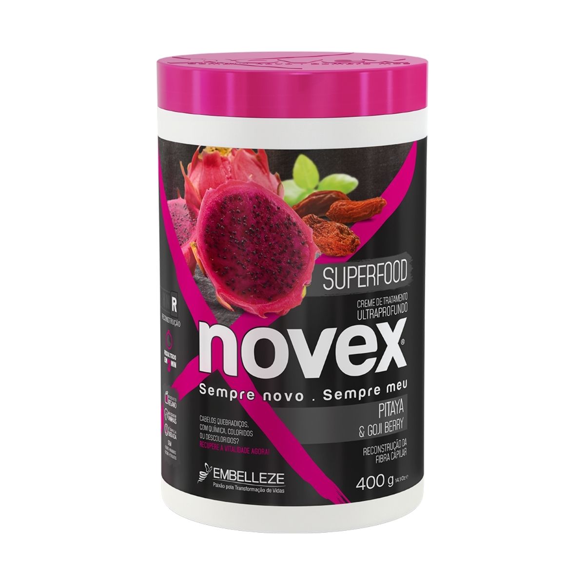 Creme de Tratamento Novex Superfood Pitaya &amp; Gojiberry 1 Kg