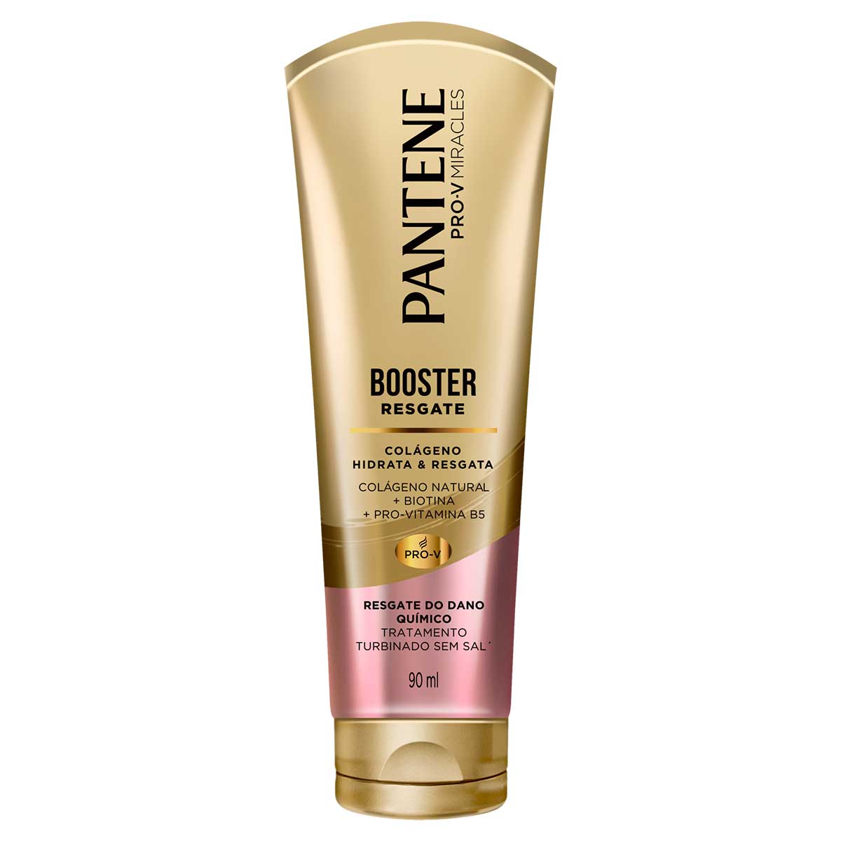 Máscara de Tratamento Pantene Booster Resgate Colágeno Hidrata &amp; Resgata 90ml