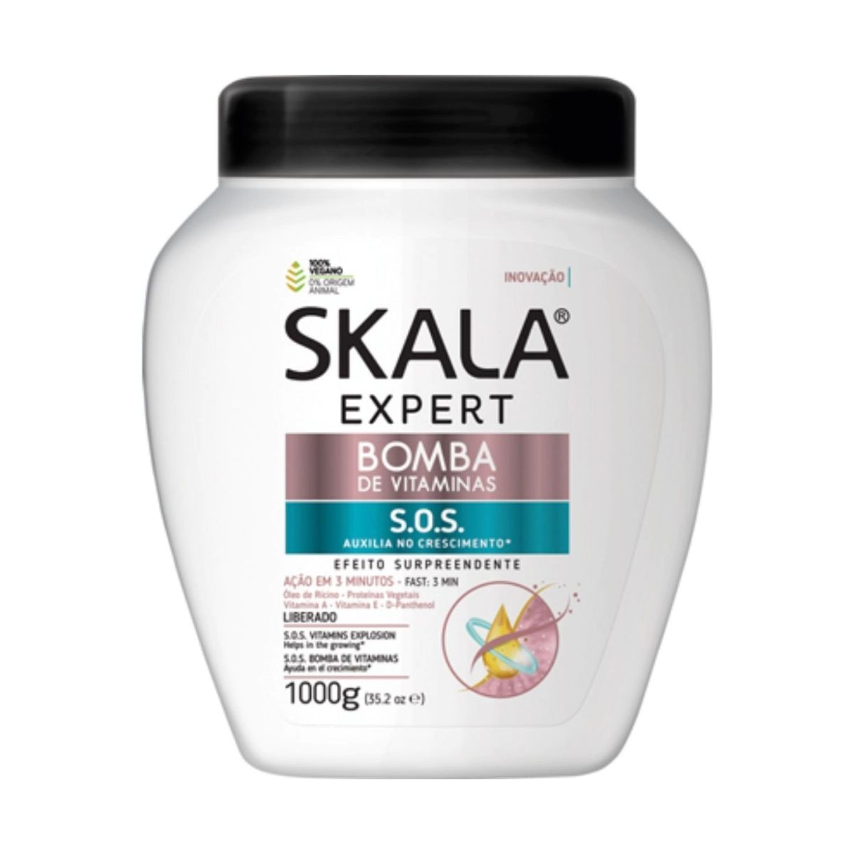 Creme Tratamento Bomba de Vitaminas Skala 1 Kg