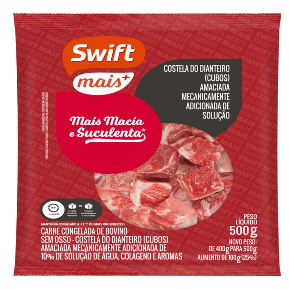 Cubos de Costela Swift Mais 500g