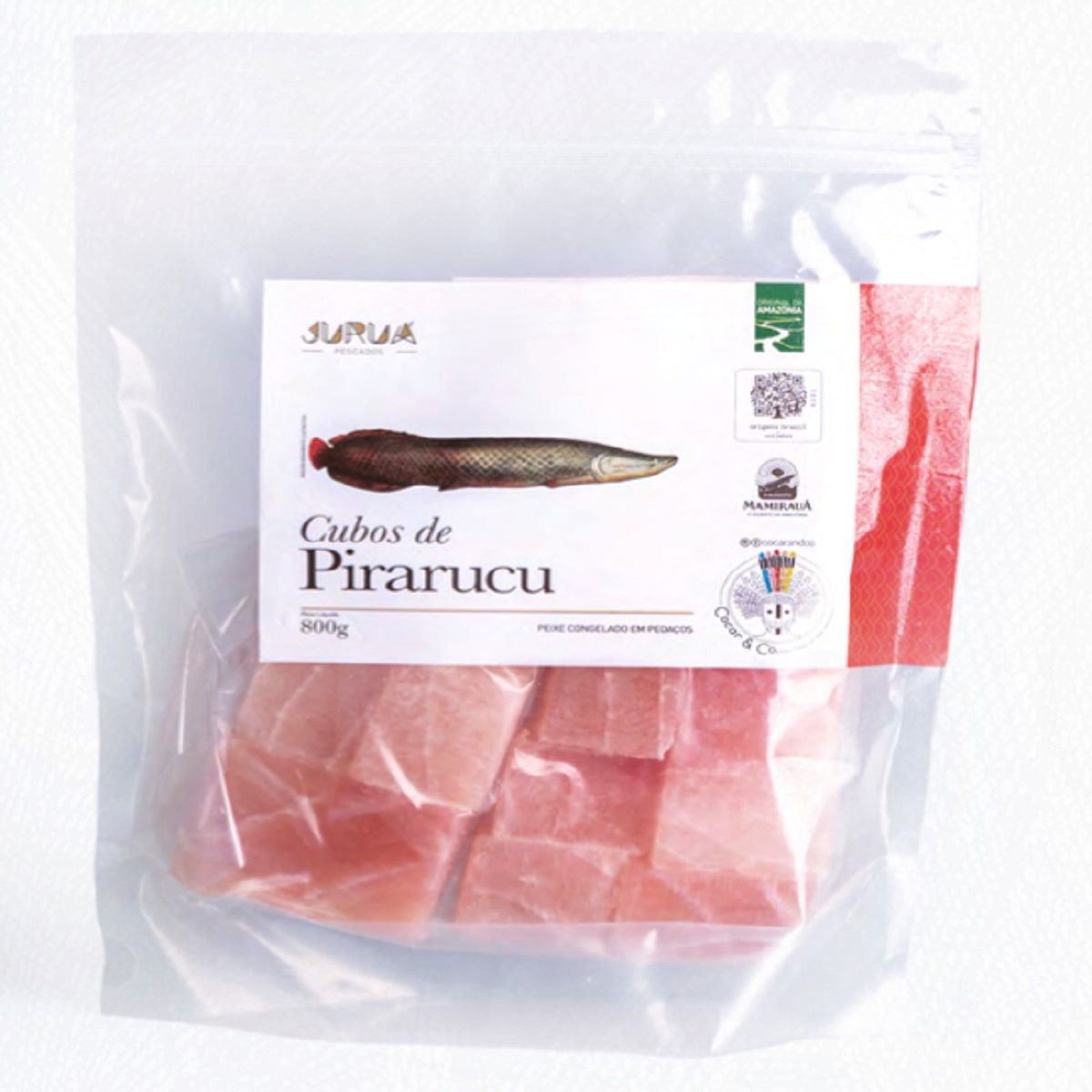 Pirarucu em Cubos Congelado Jurua 800 g