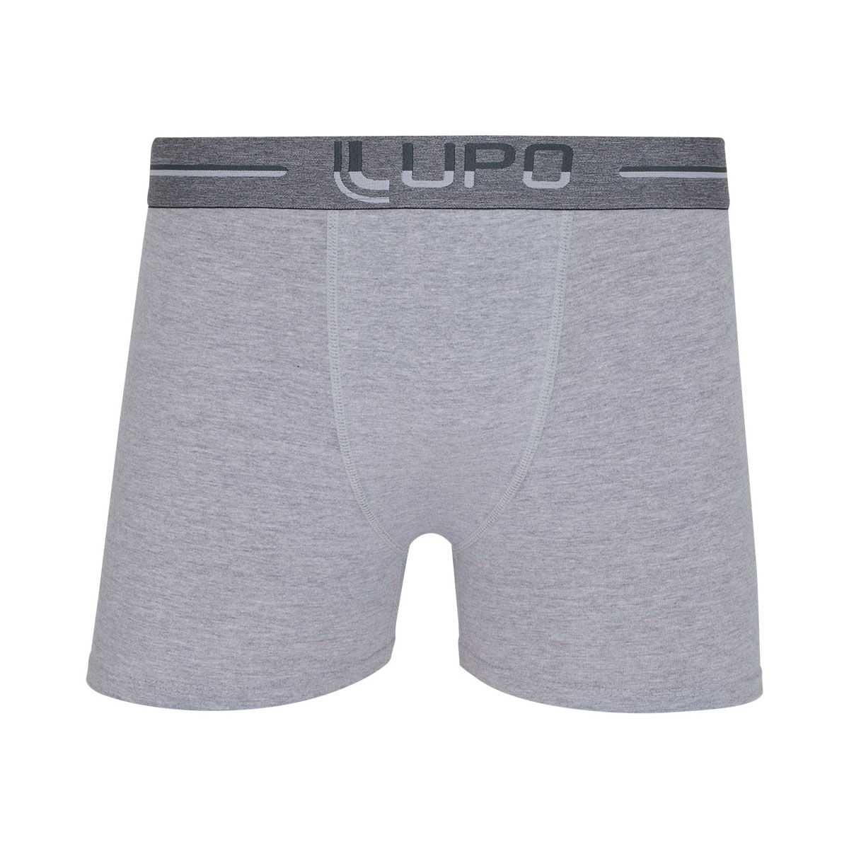 Cueca Boxer Cinza M Algodão Lupo