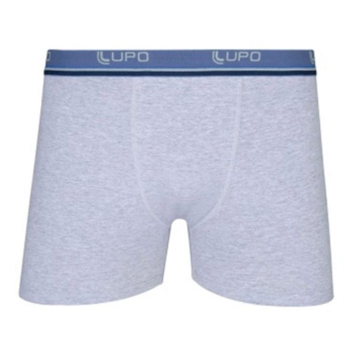 Cueca Boxer Algodão P Lupo Cinza