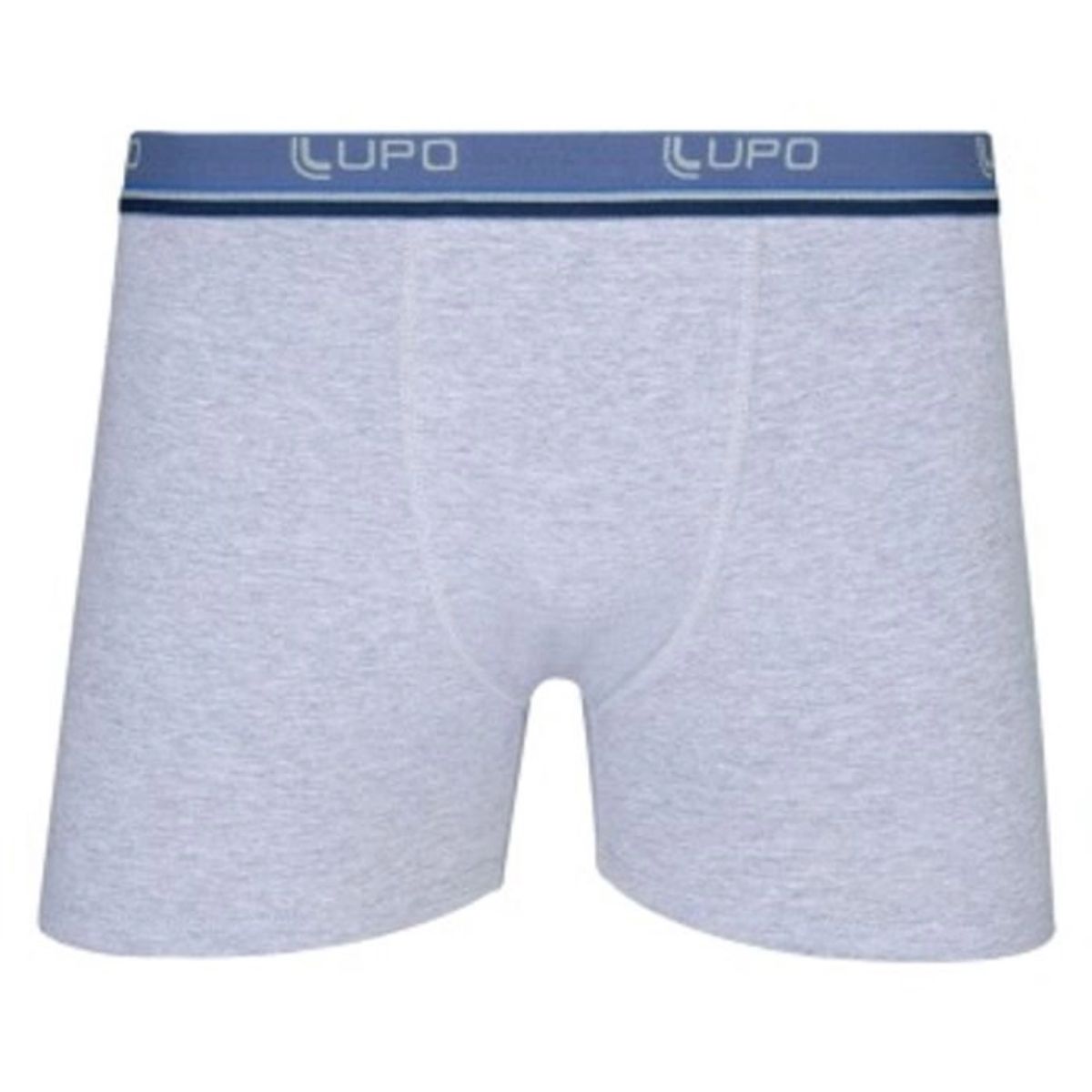 Cueca Boxer Cinza G Algodão e Poliéster Lupo