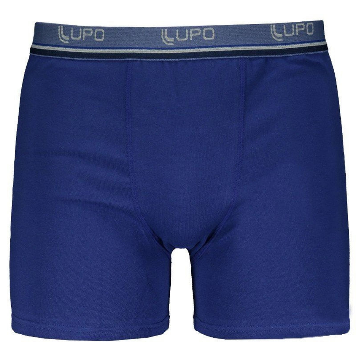 Cueca Boxer Em Algodão Lupo Azul G