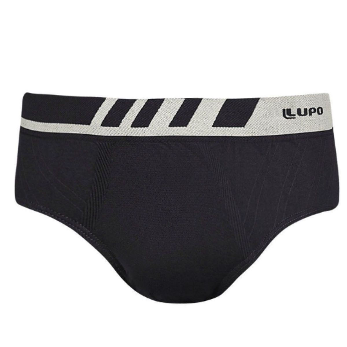 Cueca Slip Microfibra Sem Costura XG Lupo Preta