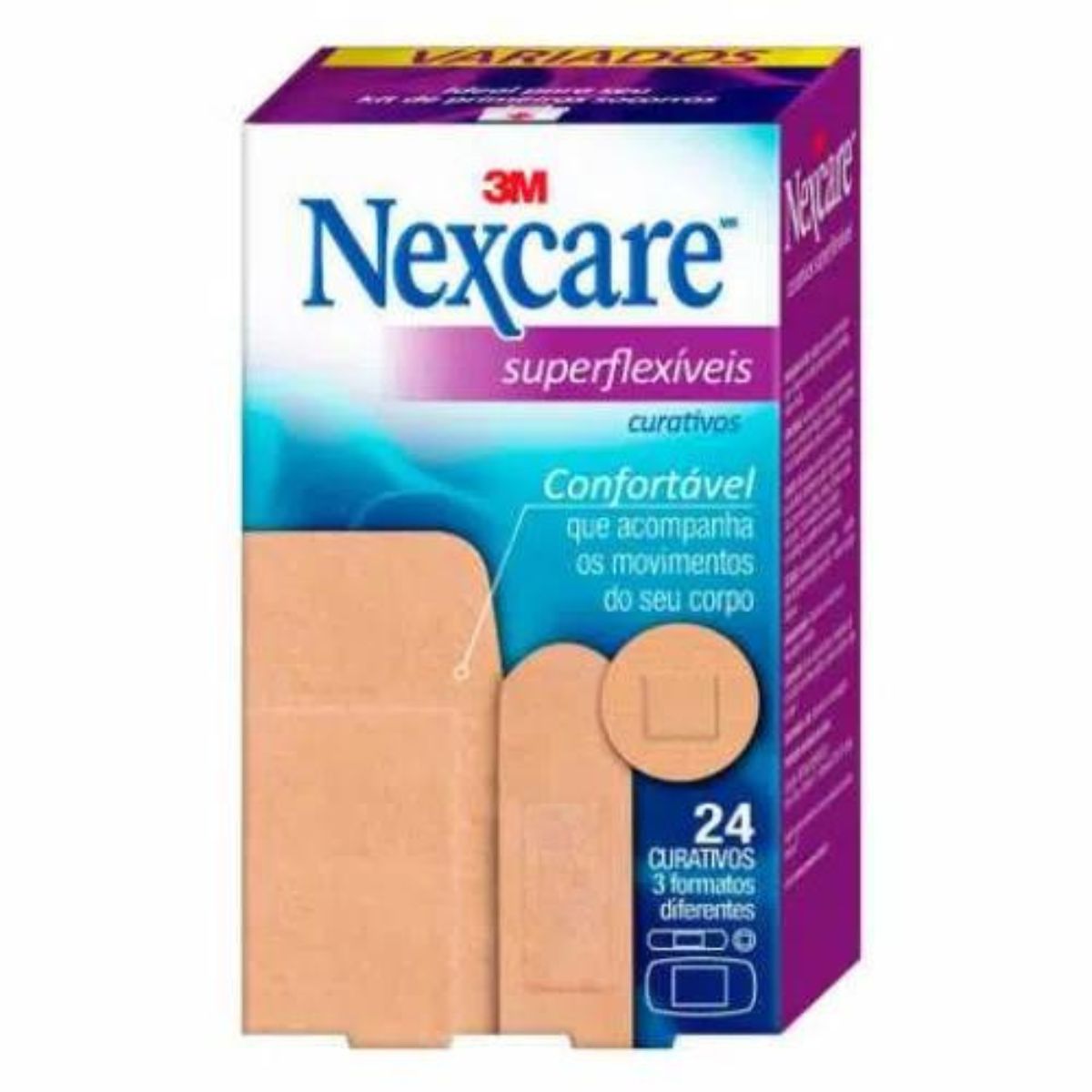 Curativo Superflexivel Variados Nexcare com 24