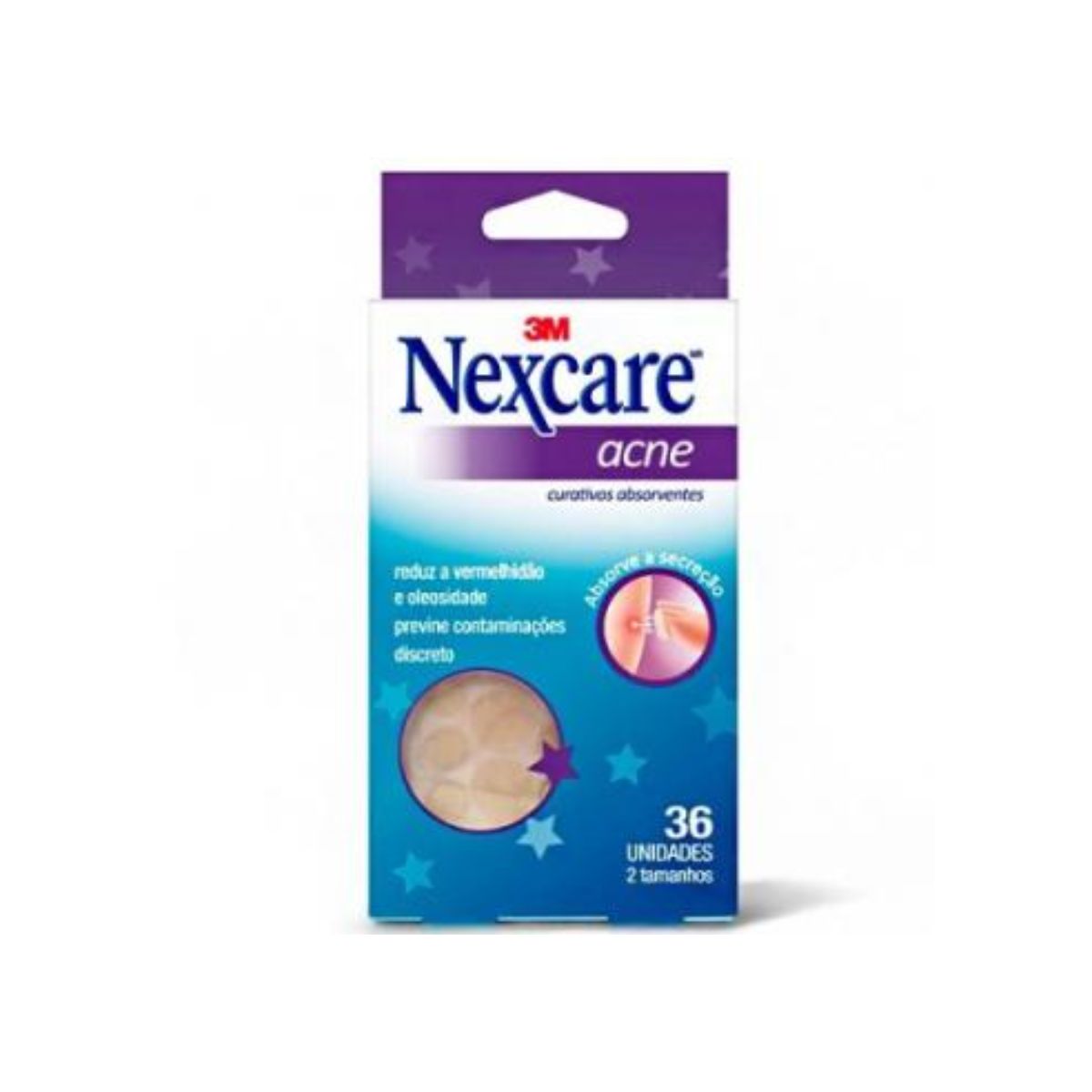 Curativo  para Acne Nexcare com 36 Unidades