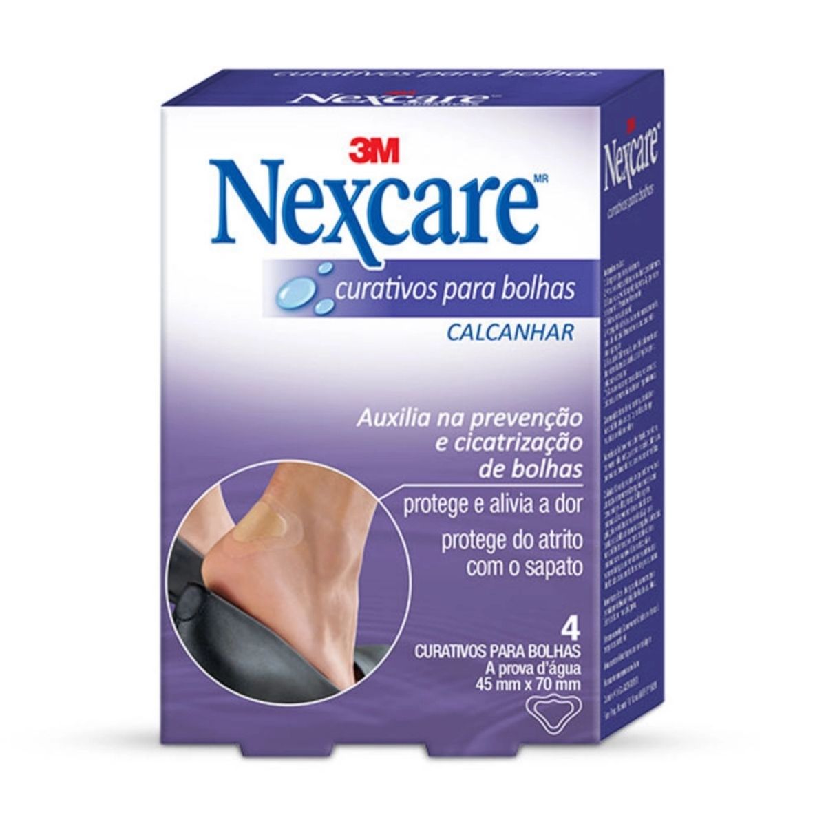 Curativo para Bolhas Nexcare Calcanhar 4 Unidades