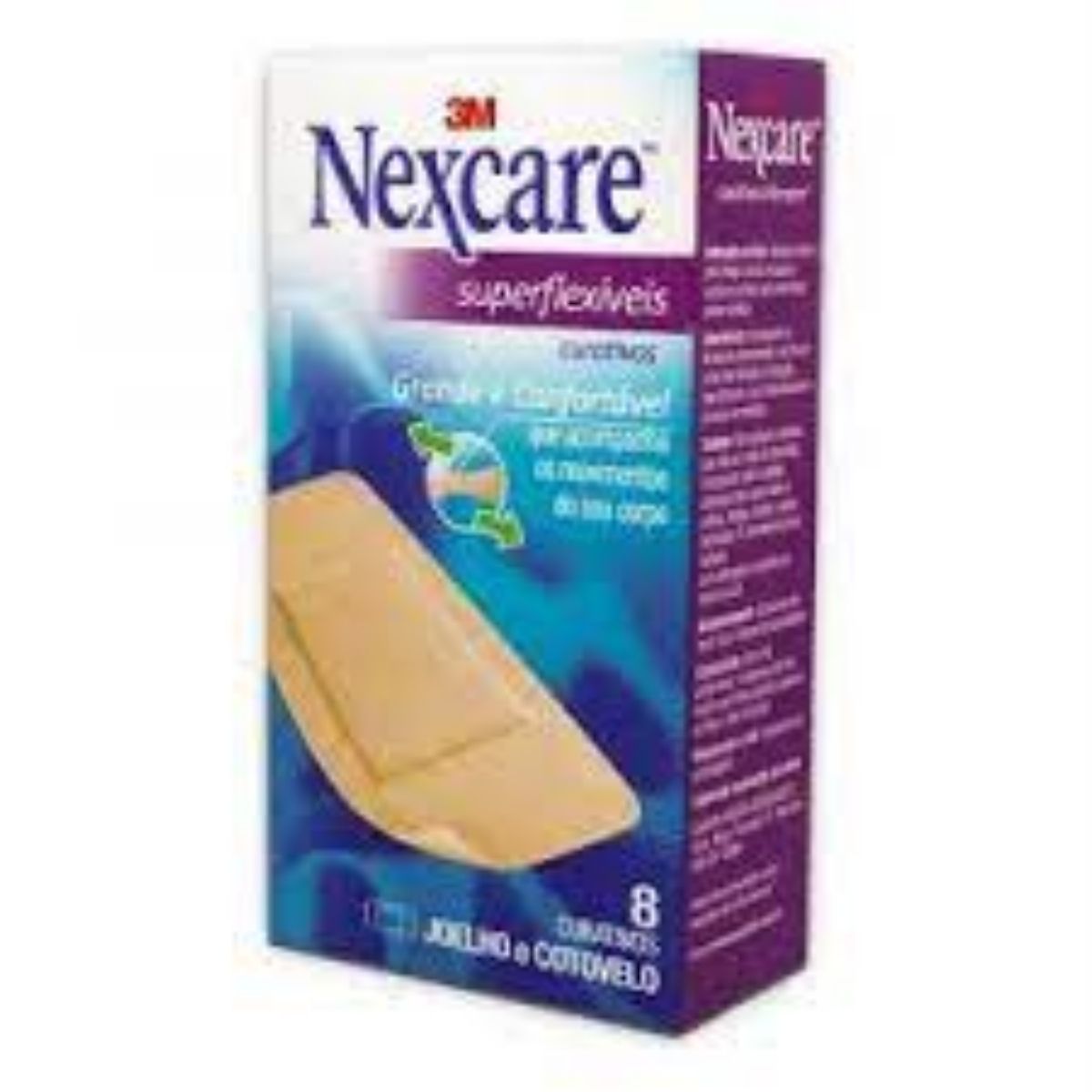 Curativo Confort Joelho e Cotovelo Nexcare 8 Unidades