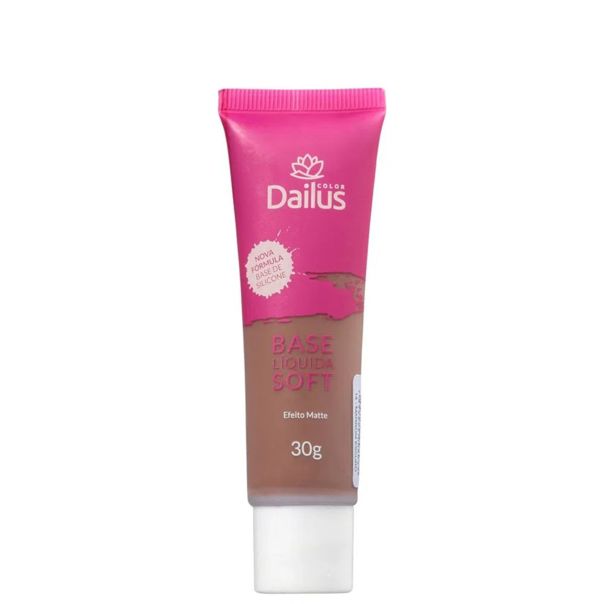 Base Líquida Dailus Soft 14 Marrom Escuro Com 30g