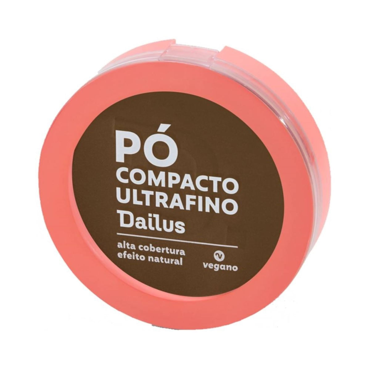 Pó Compacto Ultrafino Vegano Escuro D10 Dailus 1 unidade